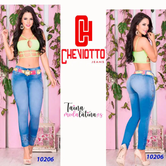 Jeans Colombianos Levanta Cola Cheviotto 10206 - TAINAMODALATINA.ES