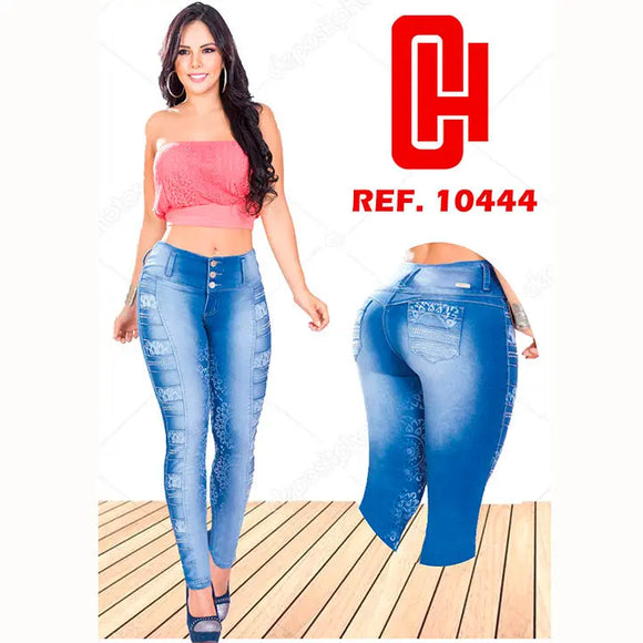 Jeans Colombianos Levanta Cola Cheviotto 10444 - TAINAMODALATINA.ES