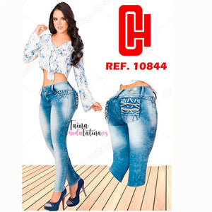 Jeans Colombianos Levanta Cola Cheviotto 10844 - TAINAMODALATINA.ES