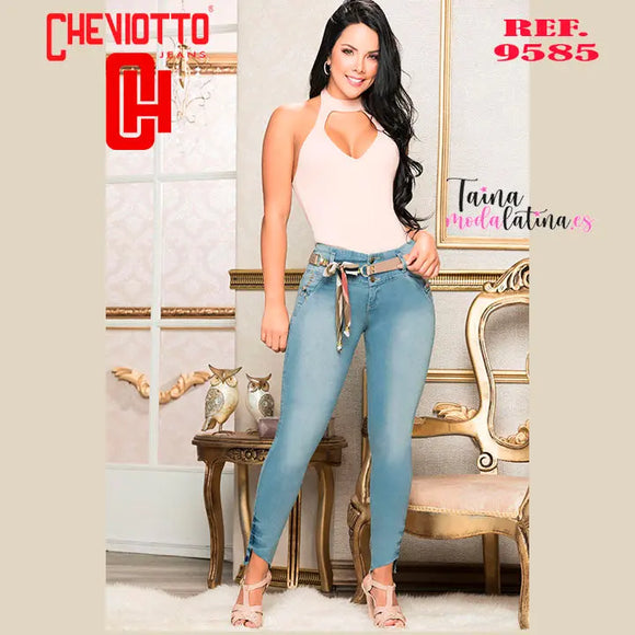 Jeans Colombianos Levanta Cola Cheviotto 9585 - TAINAMODALATINA.ES