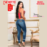 Jeans Colombianos Levanta Cola Cheviotto 9586 - TAINAMODALATINA.ES