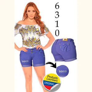 Jeans Corto Colombiano Levanta Cola Deseo Jeans Ref. 6310 - TAINAMODALATINA.ES