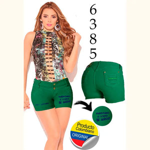 Jeans Corto Colombiano Levanta Cola Deseo Jeans Ref. 6385 - TAINAMODALATINA.ES