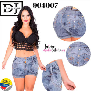 Jeans Corto Colombiano Levanta Cola Deseo Jeans Ref. 904007 - TAINAMODALATINA.ES