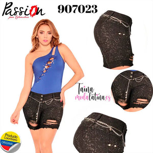 Jeans Corto Colombiano Levanta Cola Deseo Jeans Ref. 907023 - TAINAMODALATINA.ES