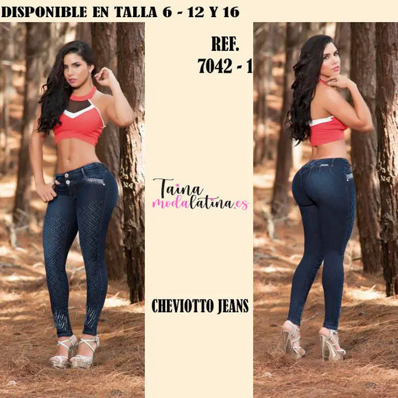 Jeans Levanta Cola Cheviotto - TAINAMODALATINA.ES