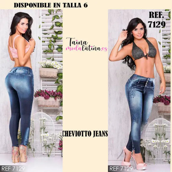 Jeans Levanta Cola Cheviotto - TAINAMODALATINA.ES