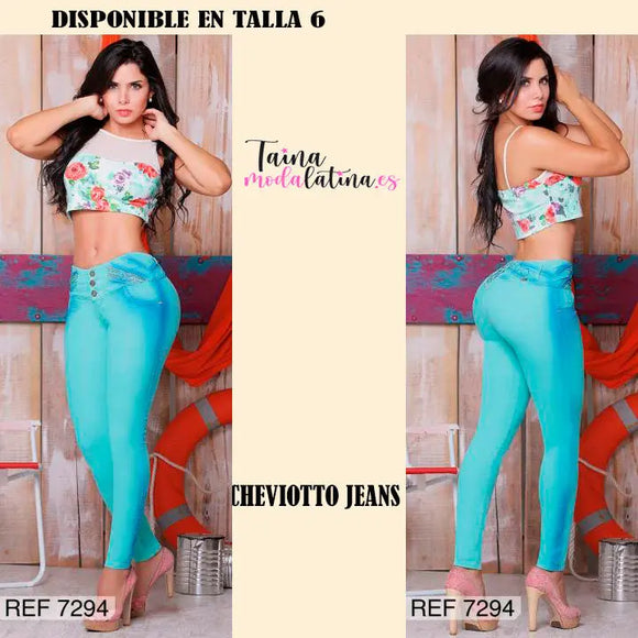 Jeans Levanta Cola Cheviotto - TAINAMODALATINA.ES