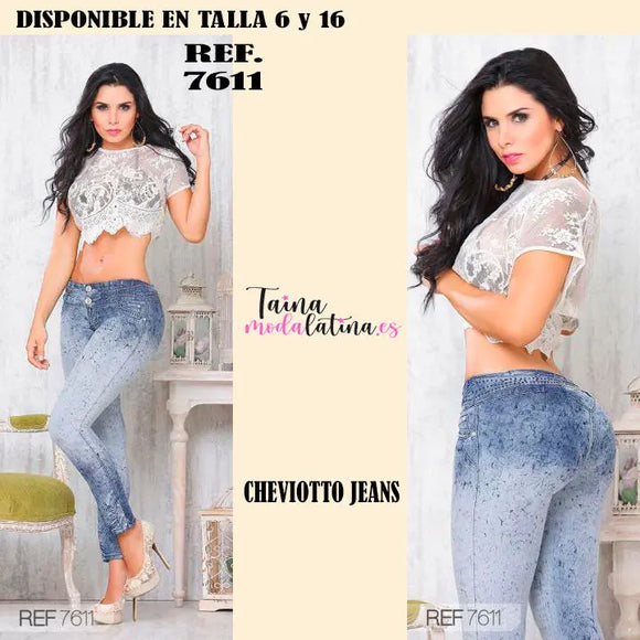 Jeans Levanta Cola Cheviotto - TAINAMODALATINA.ES