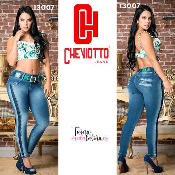 Jeans Levanta Cola Colombiano Cheviotto 13007 - TAINAMODALATINA.ES