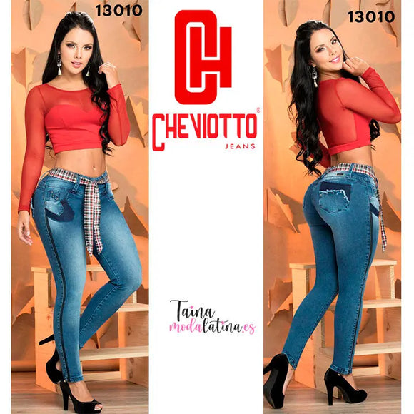 Jeans Levanta Cola Colombiano Cheviotto 13010 - TAINAMODALATINA.ES