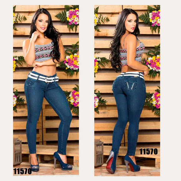 Jeans Levanta Cola Colombiano Cheviotto - TAINAMODALATINA.ES
