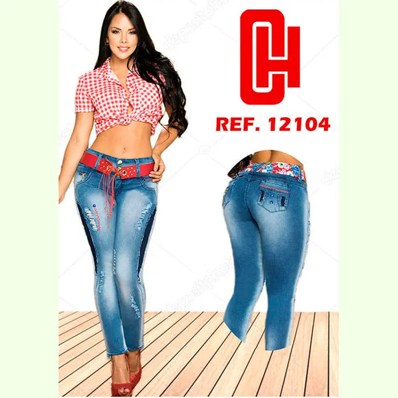 Jeans Levanta Cola Colombiano Cheviotto - TAINAMODALATINA.ES