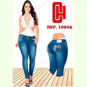 Jeans Levanta Cola Colombiano Cheviotto - TAINAMODALATINA.ES