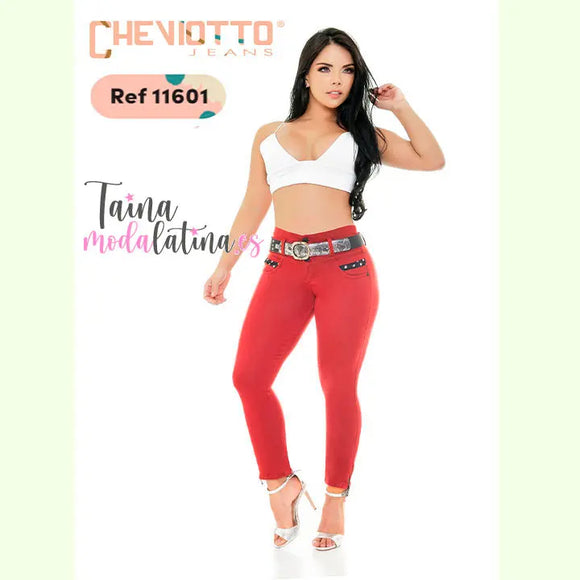 Jeans Levanta Cola Colombiano Cheviotto - TAINAMODALATINA.ES
