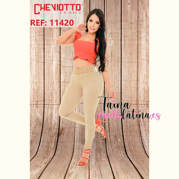 Jeans Levanta Cola Colombiano Cheviotto - TAINAMODALATINA.ES