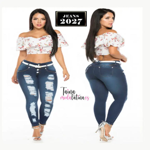 Jeans Levanta Cola Studio66 2027 - TAINAMODALATINA.ES