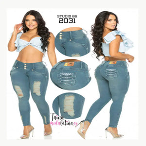 Jeans Levanta Cola Studio66 2031 - TAINAMODALATINA.ES