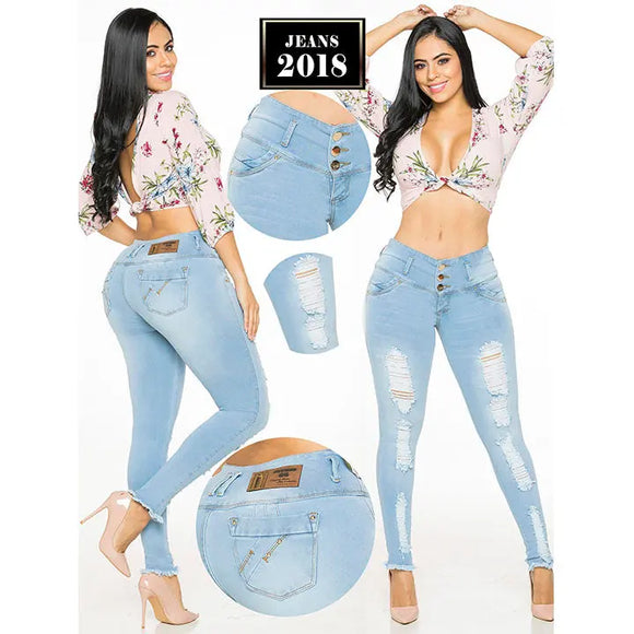 Jeans Levanta Cola Studio66 - TAINAMODALATINA.ES