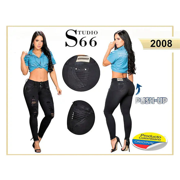 Jeans Levanta Cola Studio66 - TAINAMODALATINA.ES