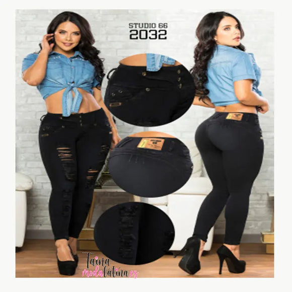 Jeans Levanta Cola Studio66 - TAINAMODALATINA.ES