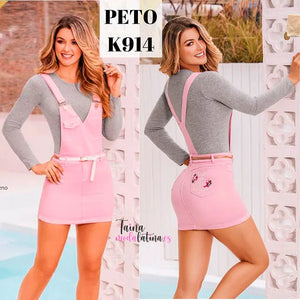 Overol Corto Colombiano Jeans Kabuky Ref. K914 - TAINAMODALATINA.ES