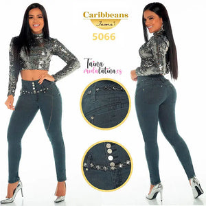 PANTALON COLOMBIANO LEVANTACOLA CARIBBEANS Ref.-CB5066 - TAINAMODALATINA.ES