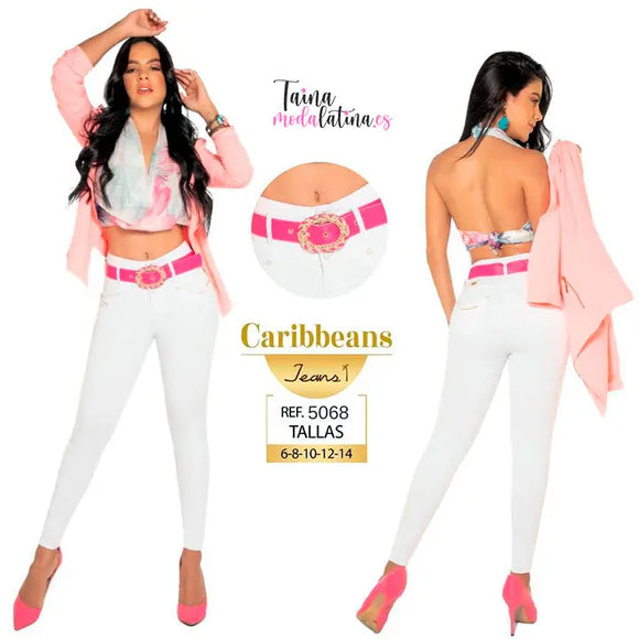 PANTALON COLOMBIANO LEVANTACOLA CARIBBEANS Ref.-CB5068 - TAINAMODALATINA.ES