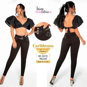 PANTALON COLOMBIANO LEVANTACOLA CARIBBEANS Ref.-CB5070 - TAINAMODALATINA.ES