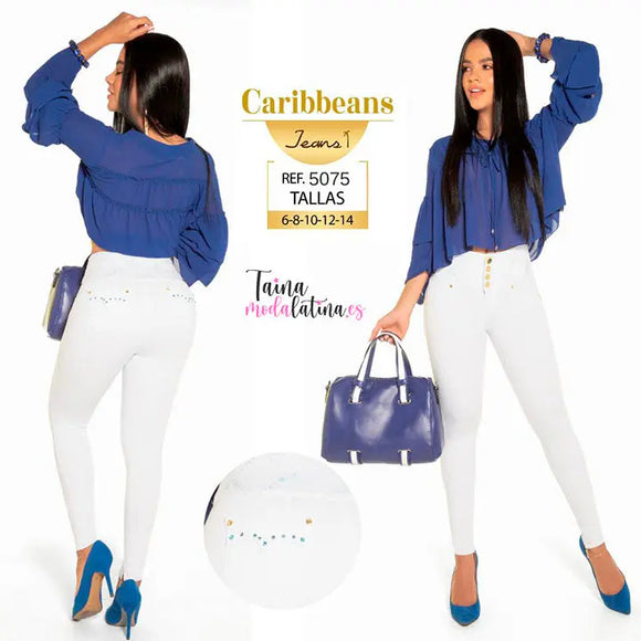PANTALON COLOMBIANO LEVANTACOLA CARIBBEANS Ref.-CB5075 - TAINAMODALATINA.ES