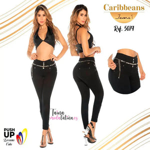PANTALON COLOMBIANO LEVANTACOLA CARIBBEANS Ref.-CB5079 - TAINAMODALATINA.ES