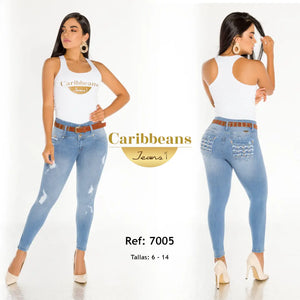 PANTALON COLOMBIANO LEVANTACOLA CARIBBEANS Ref.-CB7005 - TAINAMODALATINA.ES