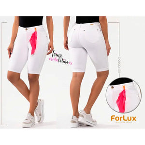 PANTALON CORTO ROPA COLOMBIANA FORLUX REF. 5860 - TAINAMODALATINA.ES
