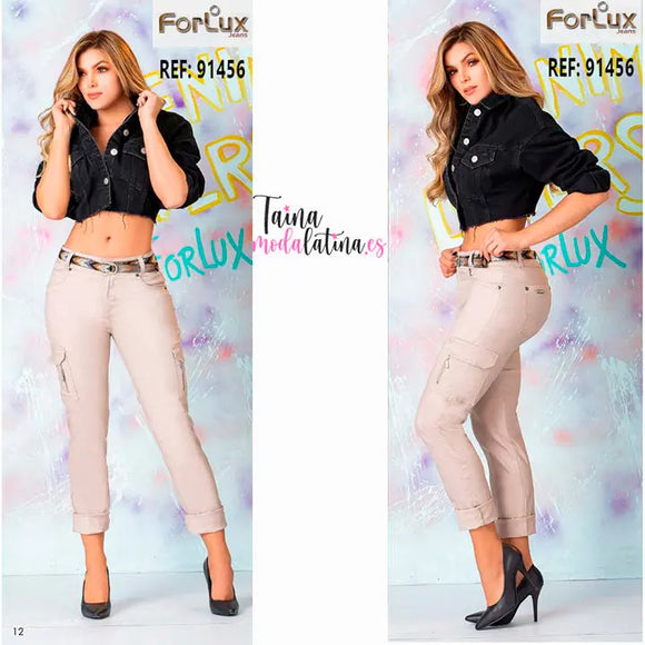 Pantalon Colombiano Levanta Cola Forlux Ref. 91456 - TAINAMODALATINA.ES