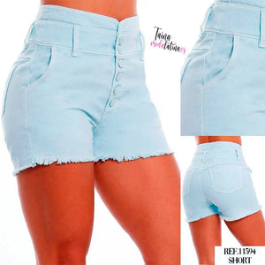 Pantalón Corto de Moda Colombiana Levanta Cola Yes Brasil Ref.11594 - TAINAMODALATINA.ES