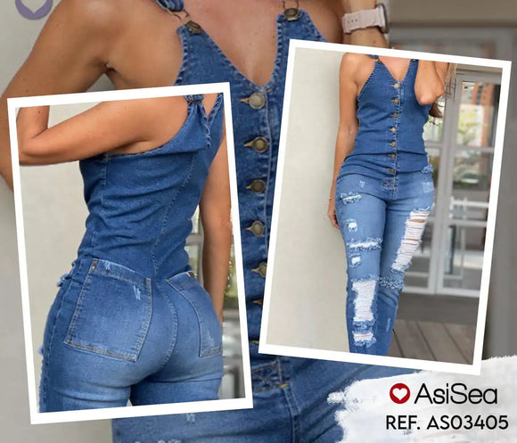 Peto Jeans Moda Colombiana ASI SEA Ref. AS03405 TAINAMODALATINA.ES