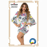 VESTIDO CORTO SEXY BLANCO CEREZA REF. 26033 - TAINAMODALATINA.ES