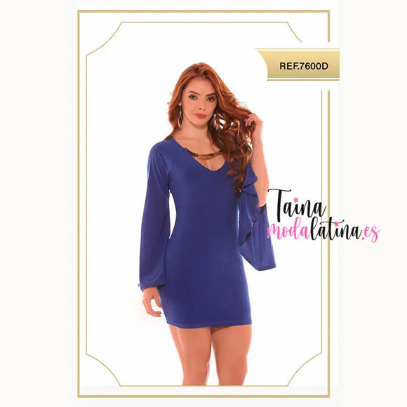 Vestido de Fiesta Colombiano 7600D - TAINAMODALATINA.ES