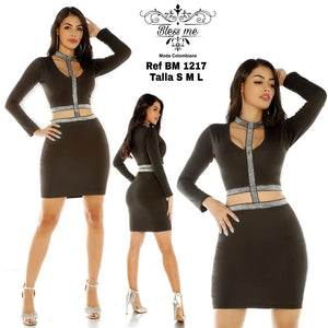 Vestido de Fiesta Colombiano Bless Me Ref.- BM1217 - TAINAMODALATINA.ES