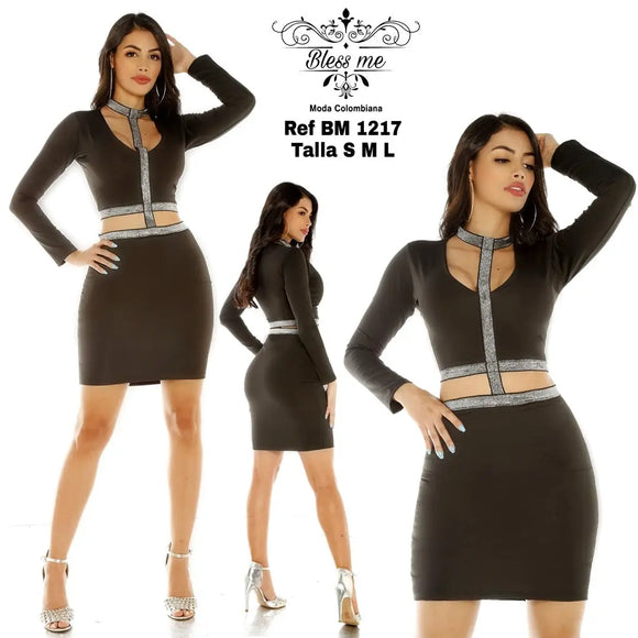 Vestido de Fiesta Colombiano Bless Me Ref.- BM1217 - TAINAMODALATINA.ES