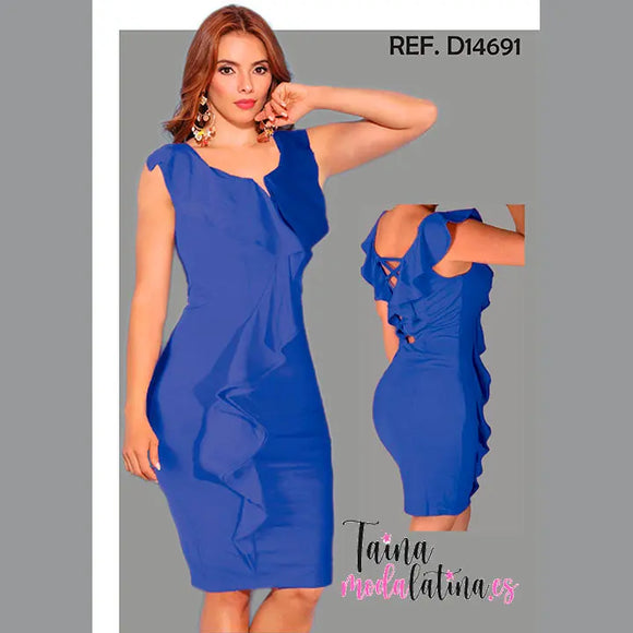 Vestido de Fiesta Colombiano D14691 - TAINAMODALATINA.ES