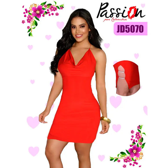 Vestido sexy Colombiano de Moda  passion Ref. JD5070 - TAINAMODALATINA.ES