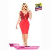 Vestido sexy de Dama Colombiano Cereza Ref. 10028 - TAINAMODALATINA.ES